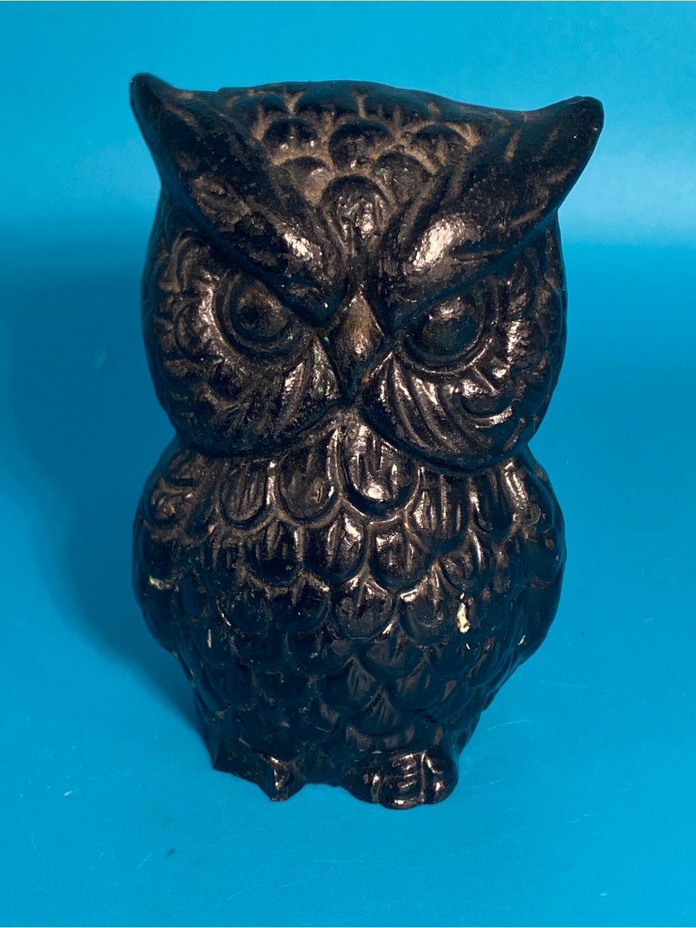 Vintage 3.5” Coal Owl Figurine - West Virginia